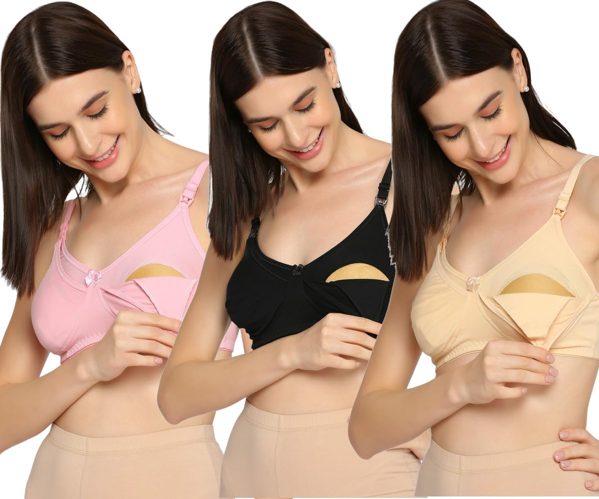 Women'S Cotton Full Cup Non-Wired & Non-Padded Feeding Bra | Nursing Bra | Maternity Bra