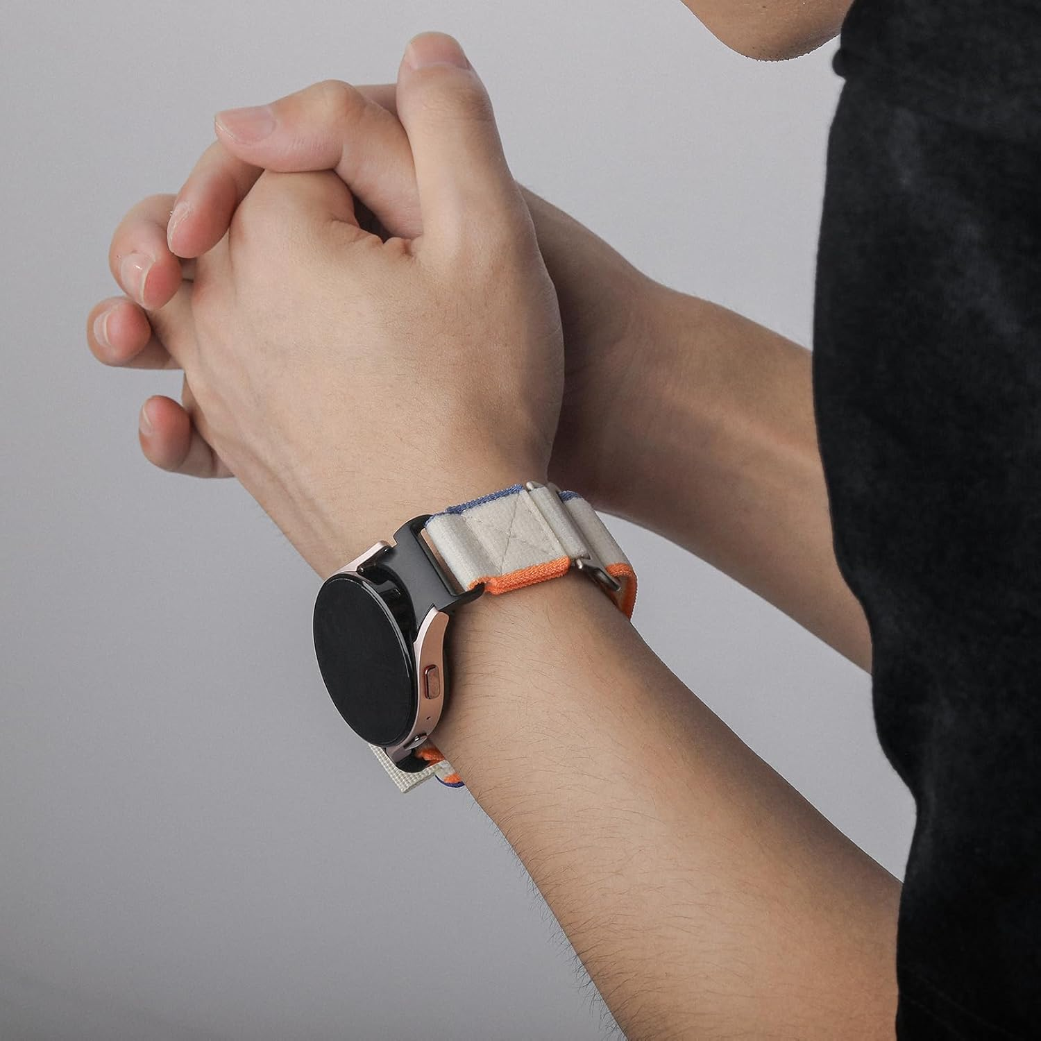 Trail Loop for Samsung Galaxy Watch 7/6/5/4 40Mm 44Mm Women Men, One Click Rugged Sport Band Soft Nylon Wristband for Galaxy Watch 6 Classic 43Mm 47Mm/Fe/5 Pro 45Mm/4 Classic 42Mm 46Mm image number 2