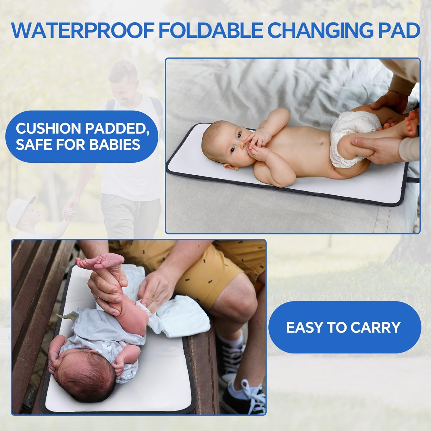 MABOZOO Black Military Dad Diaper Bag Backpack with Waterproof Changing Pad,Molle Style Mens Diaper Bag for Travel,Large Baby Backpack Bag with Insulated Bottle Holders image number 6