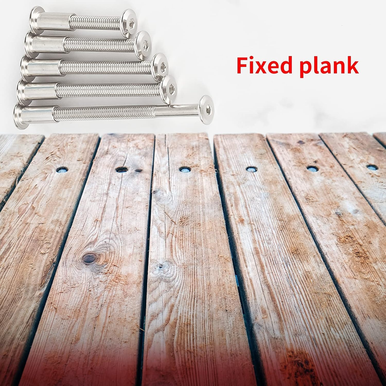 100Pcs M6X40/50/60/70/85Mm Hex Socket Cap Bolts and Barrel Nuts Assortment Kit, Furniture Joint Connector Bolt & Cap Nut Kit, Countersunk Furniture Crib Bolts for Bed Chair Table Cabinet image number 1