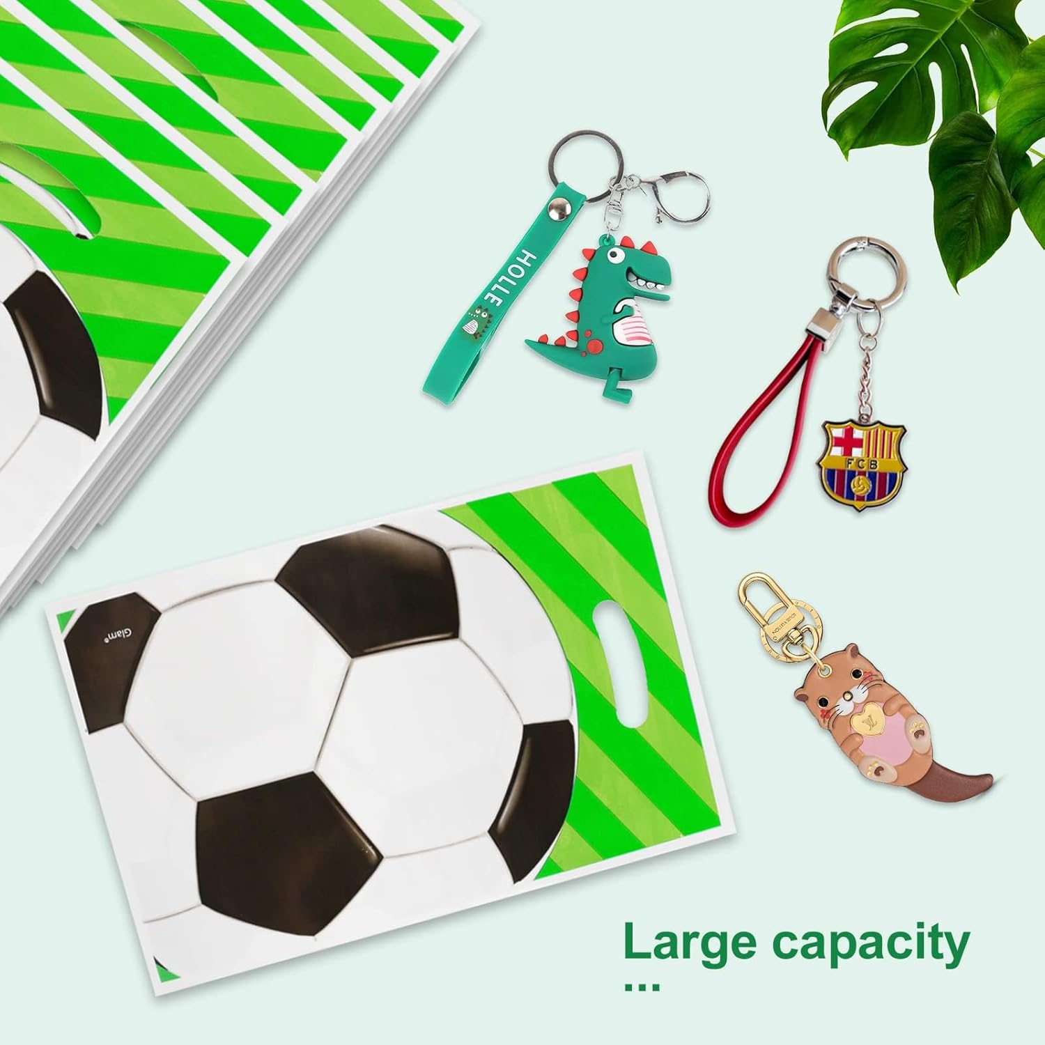 30 Pcs Football Party Bags, Kids Party Favor Bags, Candy Treat Bags, Gift Bags for Presents Sweets Snacks Cookies Souvenirs Birthday Wedding Christmas Baby Shower image number 5