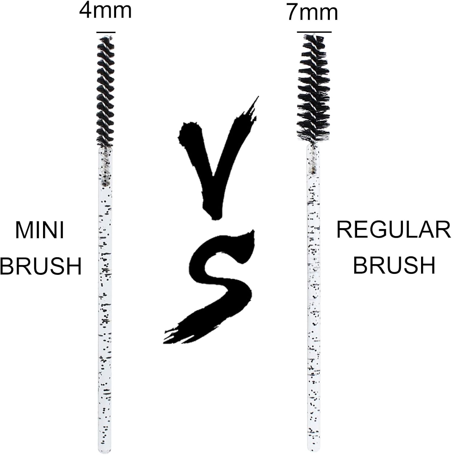 200Pcs Disposable Skinny Mascara Wands Mini Crystal Eyelash Brushes Thin Mascara Wands Micro Brush Lash Extension Supplies Lashes Extension Tools(Skinny-4Colors) image number 5