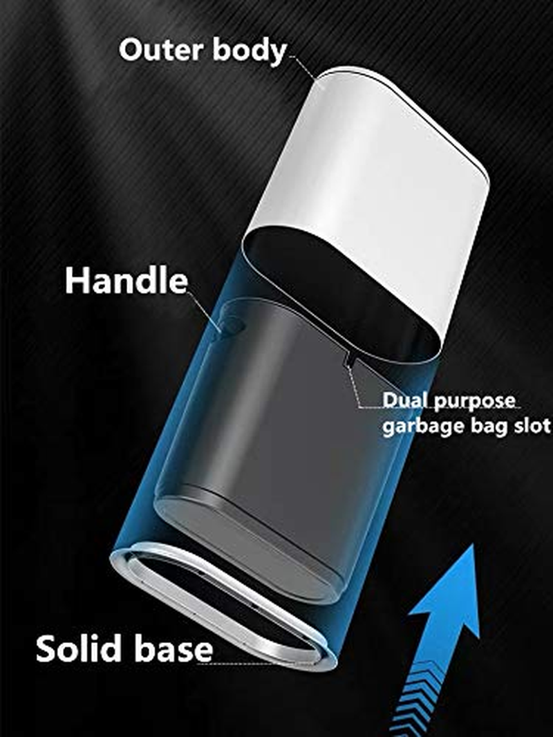 IEEK 12 Liter Rectangular Plastic Trash Can with Press Top Lid,White Modern Wastebasket Thin Trash Cans,3.2 Gallon Garbage Container Bin for Bathroom,Bedroom,Kitchen,Office and Powder Room - Black image number 6