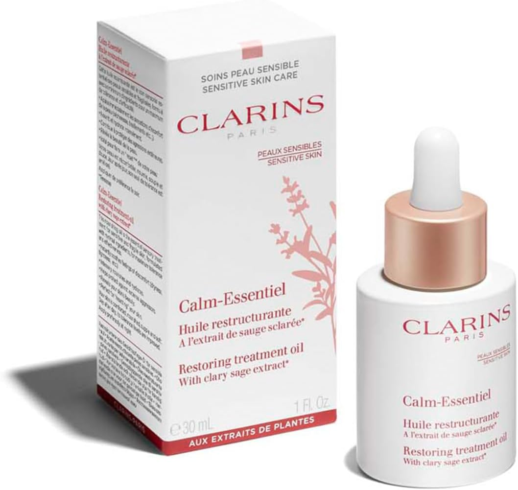 Calm Essentiel Restoring Treatment by Clarins for Women - 1 Oz Oil image number 4
