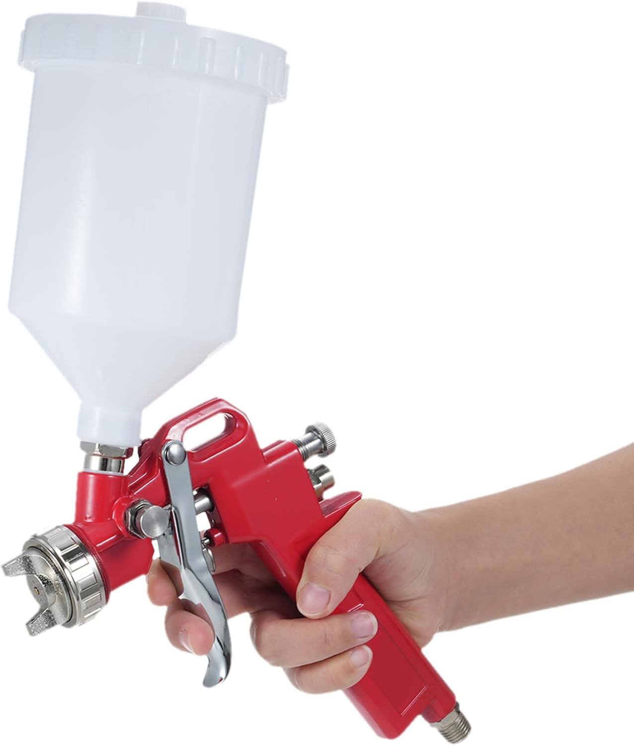 Spray Air Paint Sprayer Kit with 1.4Mm Nozzle and 600Ml Fluid Cup for Walls Automotive Home Improvement image number 5