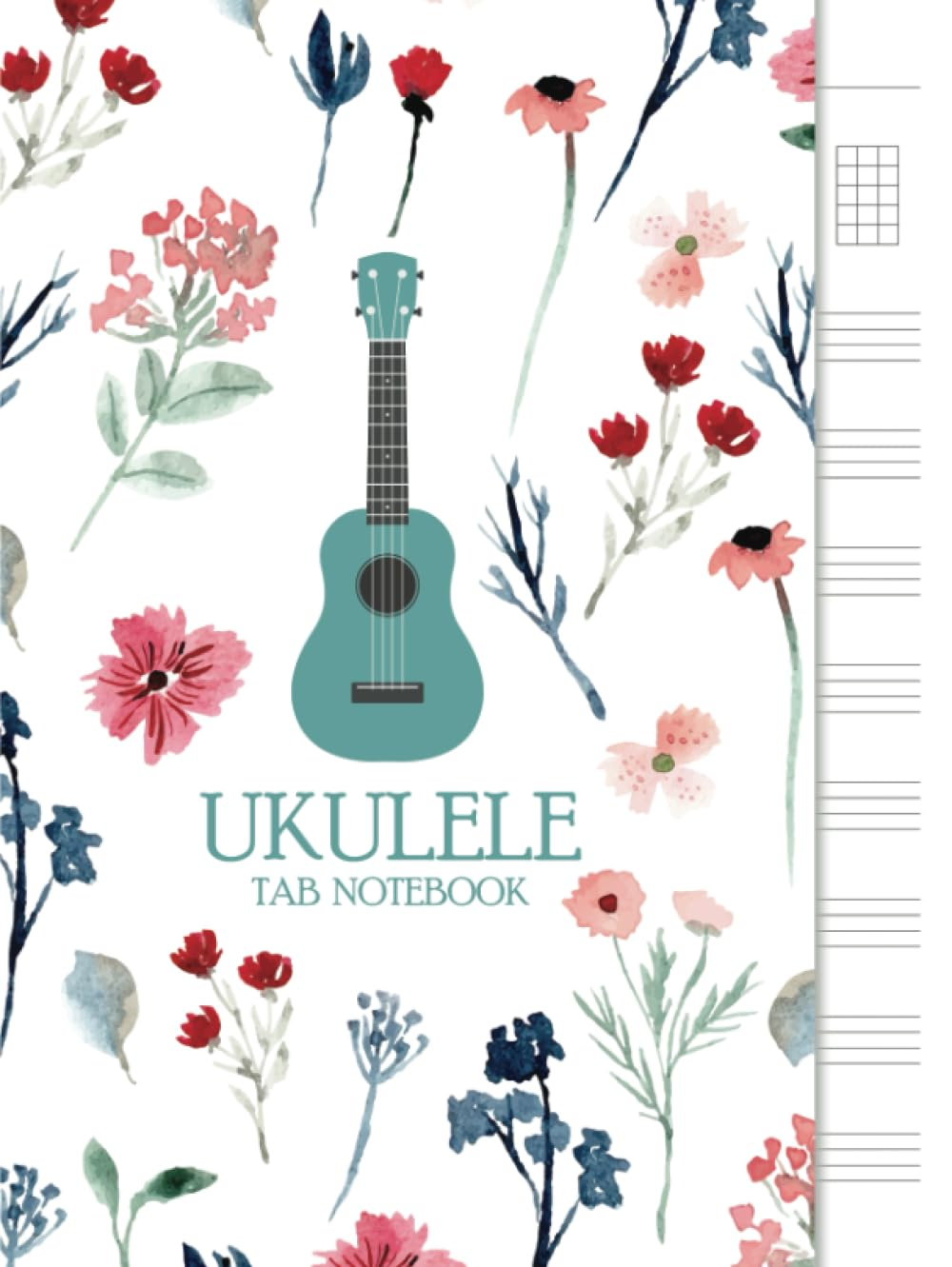Ukulele Tab Notebook: Blank Ukulele Tablature Notebook, 8.5"X11", 110 Pages image number 1