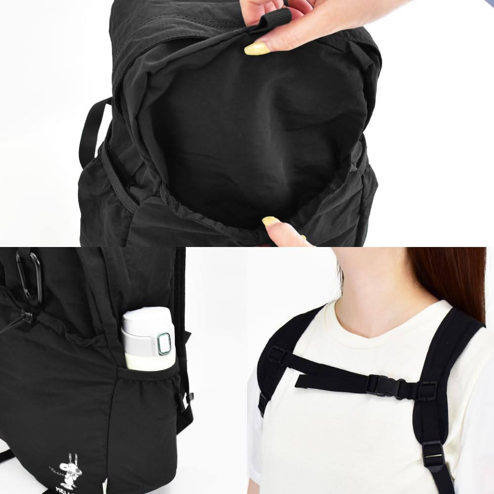 Marimocraft Snoopy0544 Backpack, Daypack, Large Capacity, Foldable, Compact, Women'S, Travel, School Trip, Travel, Adults, Students, Kids, Cute Character Goods image number 2