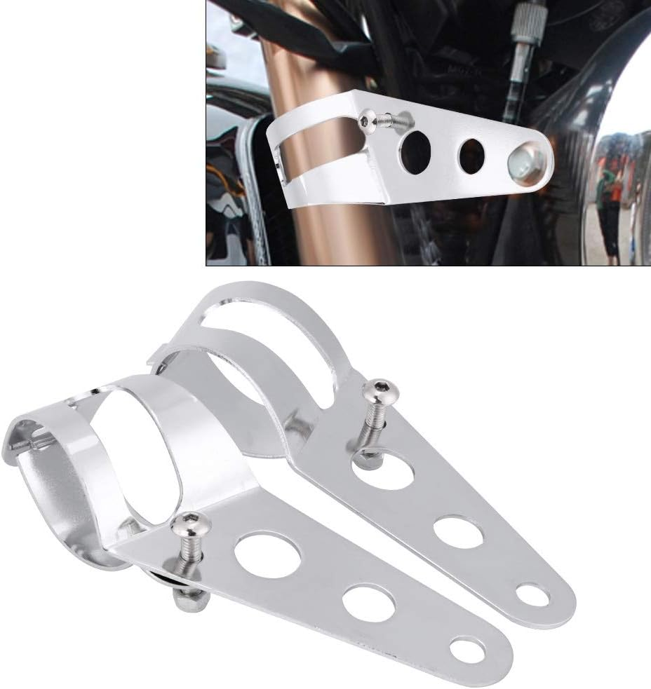 Lighthouse Assembly Bracket to Grab Cafe Racer, Easy Installation, 33-43 Mm Size of the Fork Tube (Black)