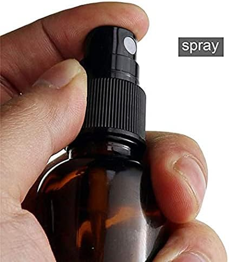 100Ml 50Ml Amber Glass Spray Bottle Fine Mist Spray Bottles Cosmetic Container 10 Ml Amber Glass Roller UV Protection Bottles with Stainless Steel Roller Balls image number 4