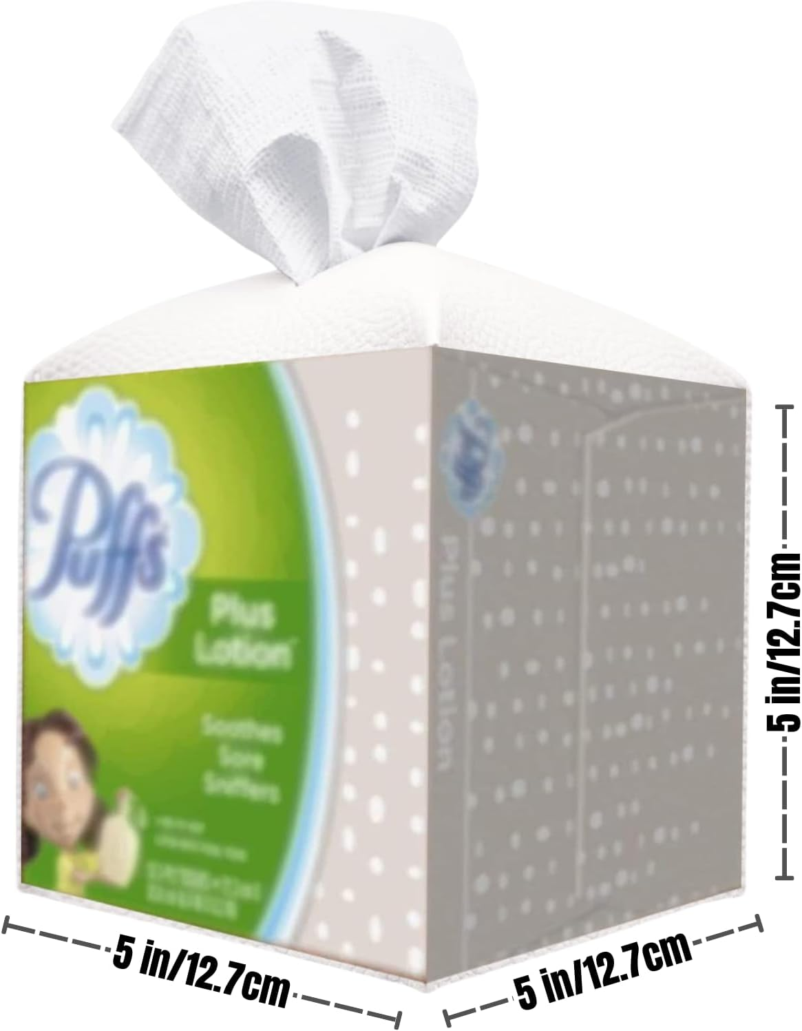 Tissue Holder White Tissue Box Cover, Square Decorative PU Leather Tissue Box Holder with Bottom Belt, JOMWEN Paper Organizer Dispenser for Home, Car, Hotel, Office 5"X5"X5" (Off-White) image number 4