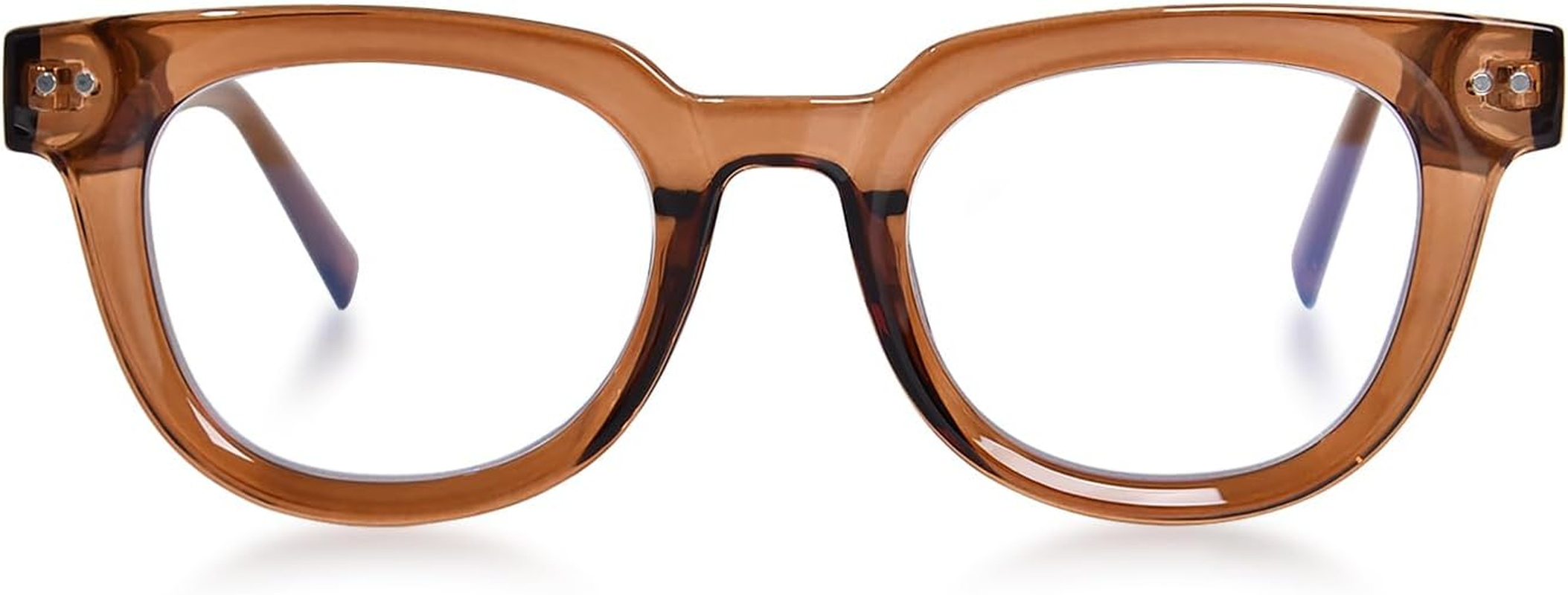 OPTOFENDY Oversized Blue Light Blocking Glasses for Women, anti Eyestrain & UV Protection Square Computer Eyeglasses