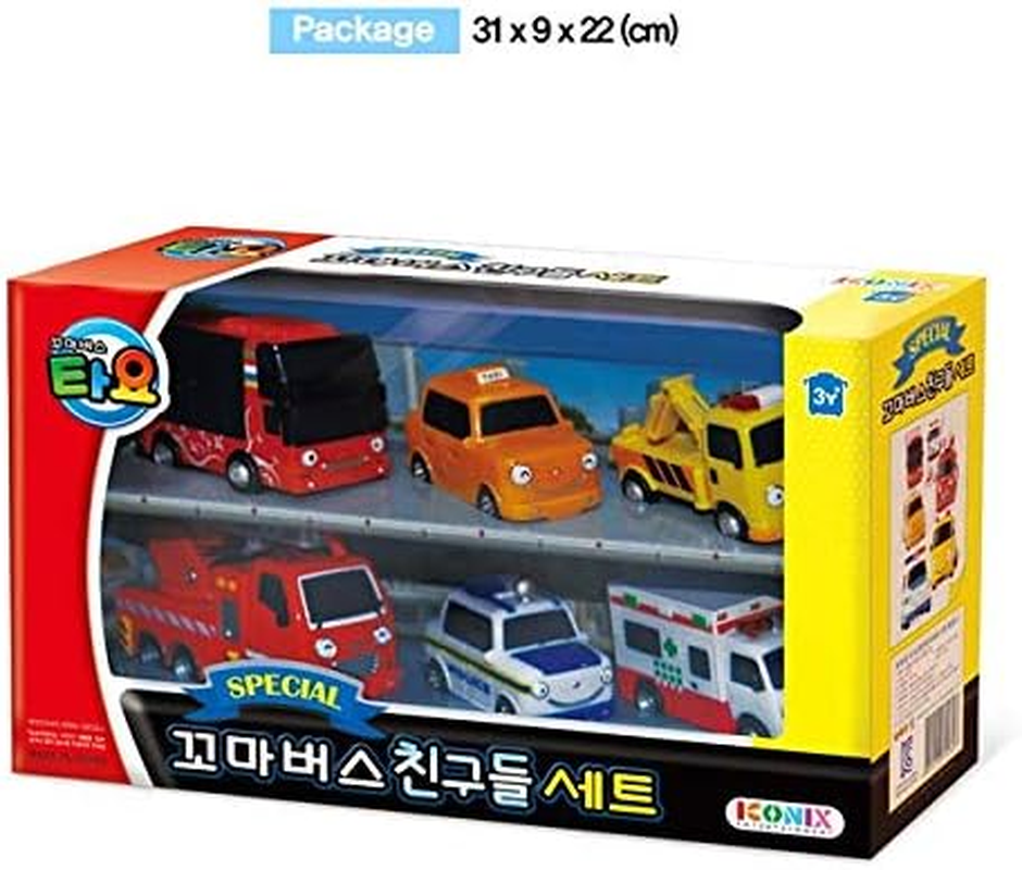 Tayo Little Bus Frends Set 1 (Pat, Toto, Nuri, Citu, Frank, Alice)