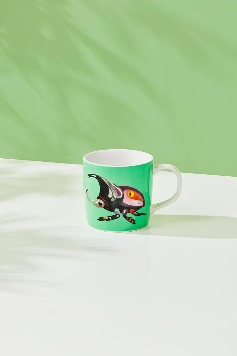 Maxwell & Williams Pete Cromer Garden Party Mug 370ML Rhino Beetle Gift Boxed image number 1