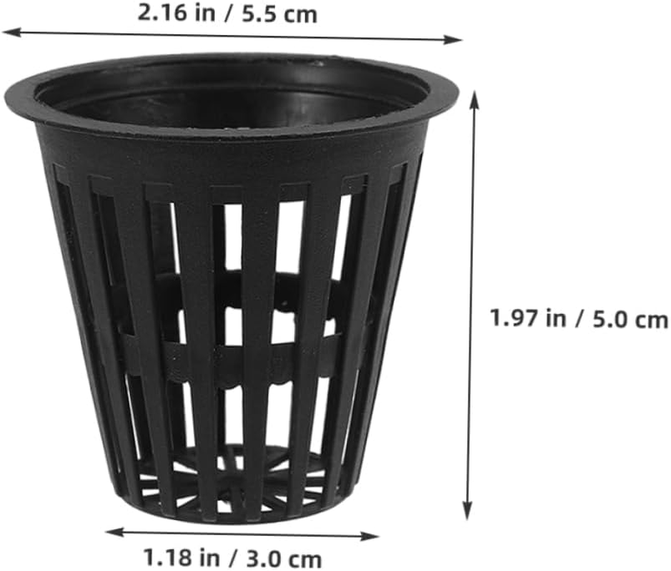 SUPVOX 5Pcs Hydroponic Planting Baskets Slotted Mesh Cups for Hydroponics Aquaponics Indoor Outdoor Gardening image number 6