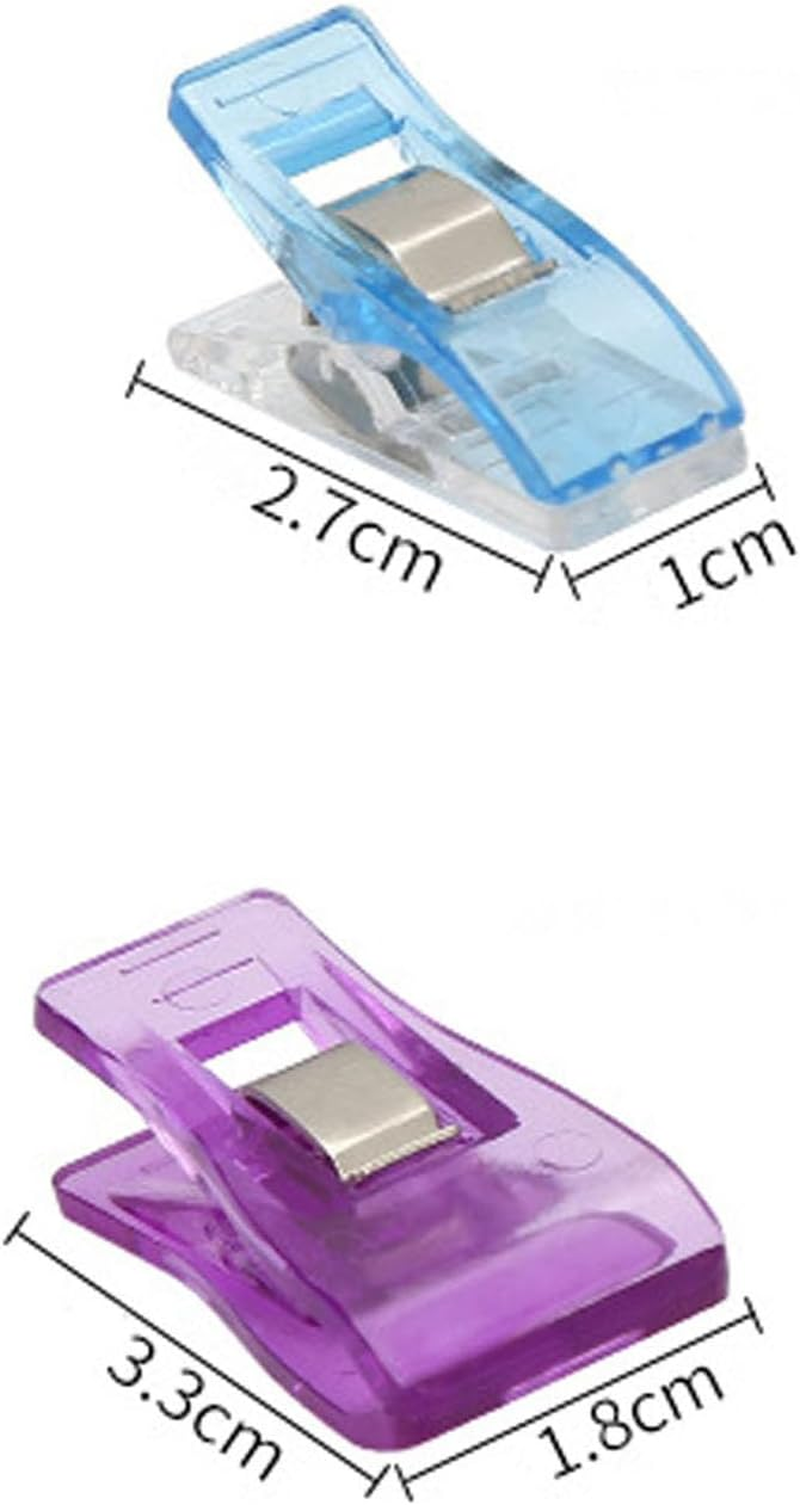 Multipurpose Sewing Clips 150Pcs, Assorted Colors Plastic Clips for Fabric, Clips for Sewing Supplies image number 1