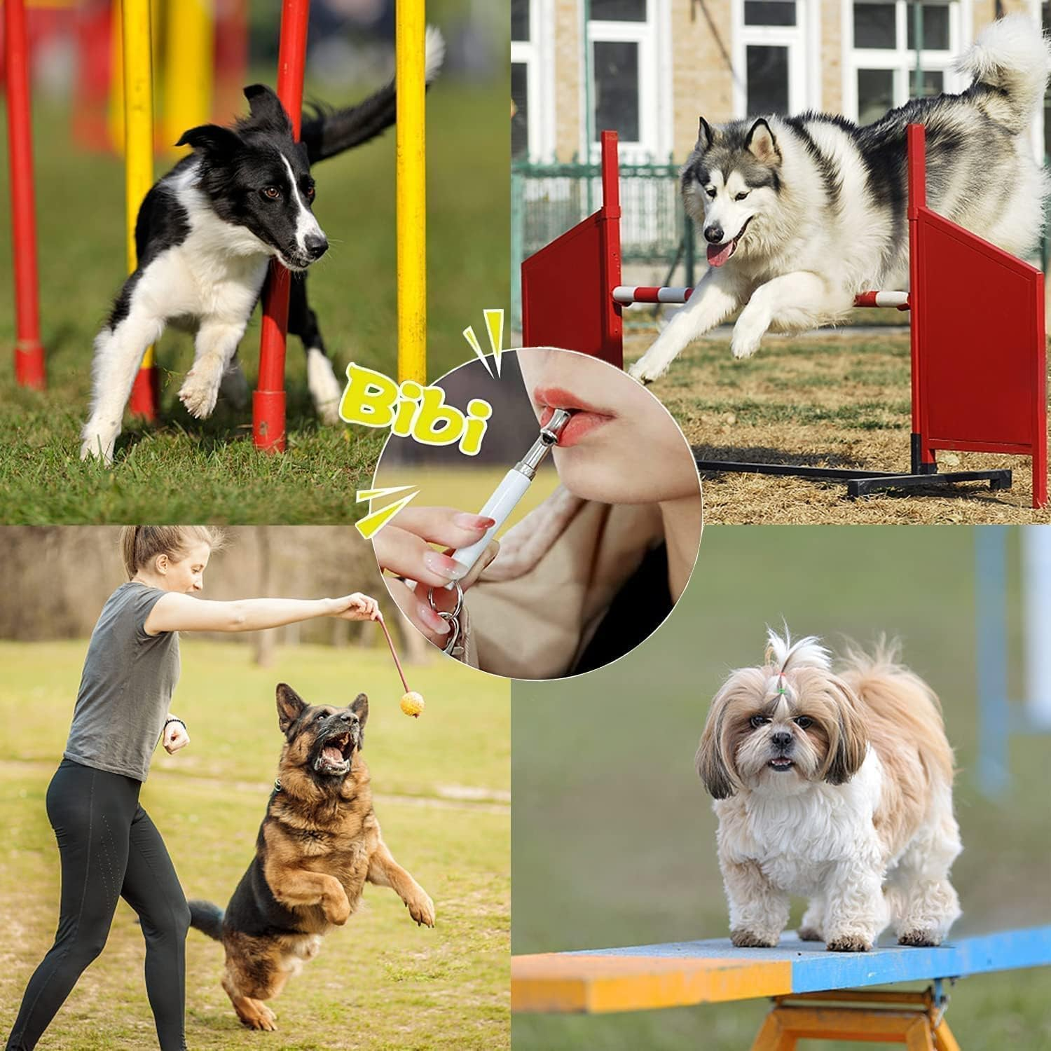 Dog Whistle, 2-Pack Professional Ultrasonic Dog Whistle to Stop Barking, Recall Training, Ultrasonic Silent Dog Whistle Training to Stop Barking Control Devices for Neighbors Dog (Black, 2 PCS) image number 1