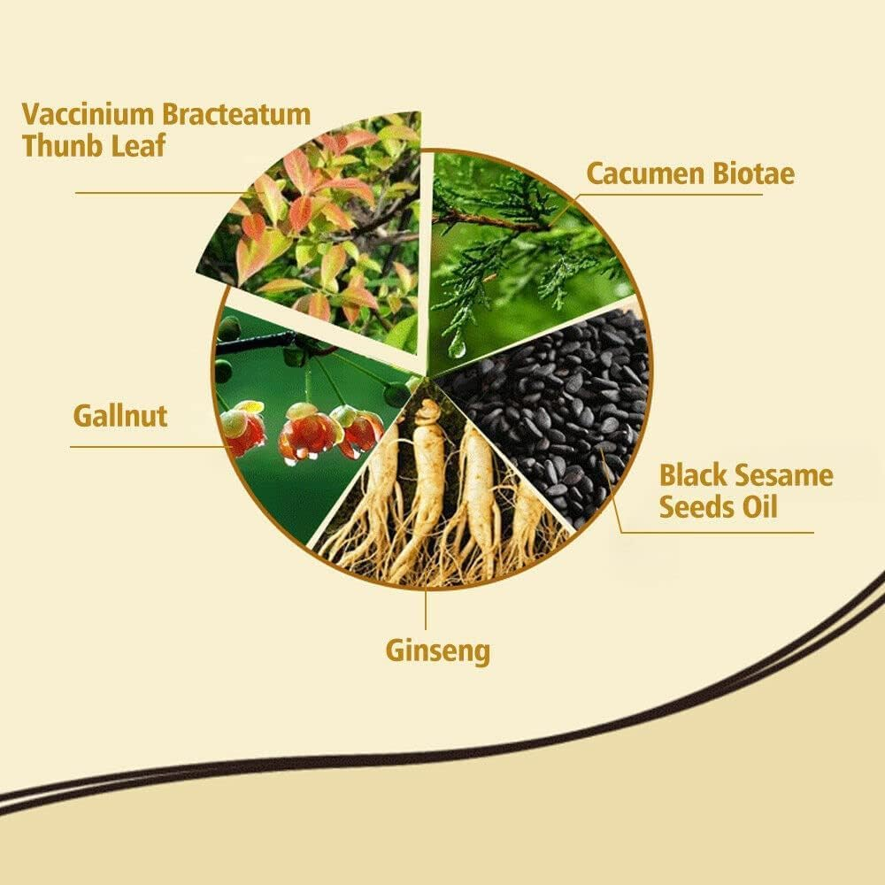 URBANMAC Herbal 3 in 1 Hair Dye Instant Black Hair Shampoo for Women & Men image number 2