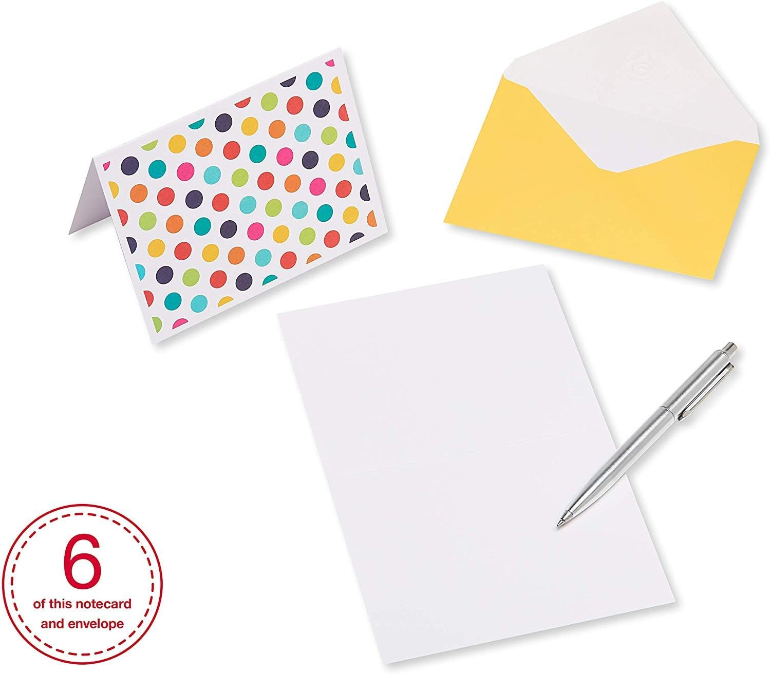 American Greetings Blank Cards Assortment with Envelopes, Bright Patterns (30-Count) image number 3