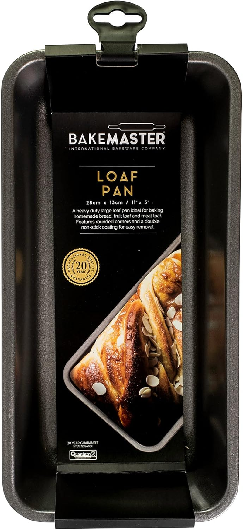 Bakemaster Loaf Pan Non-Stick Large, Grey, 40073 image number 3