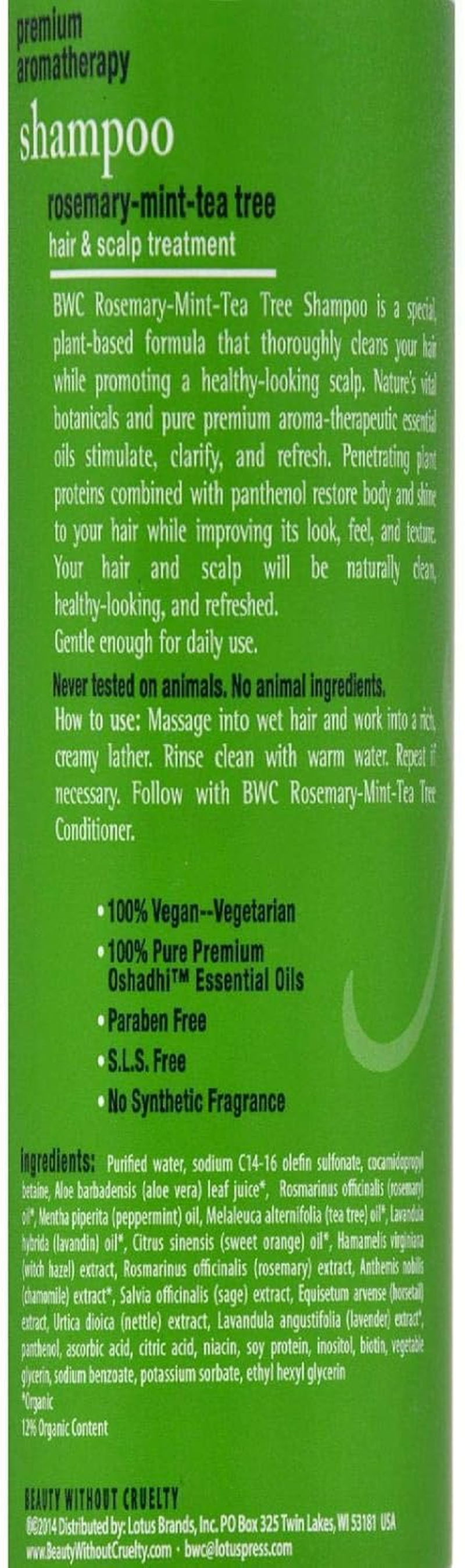 Shampoo Rosemary Mint Tea Tree 16 Ounces