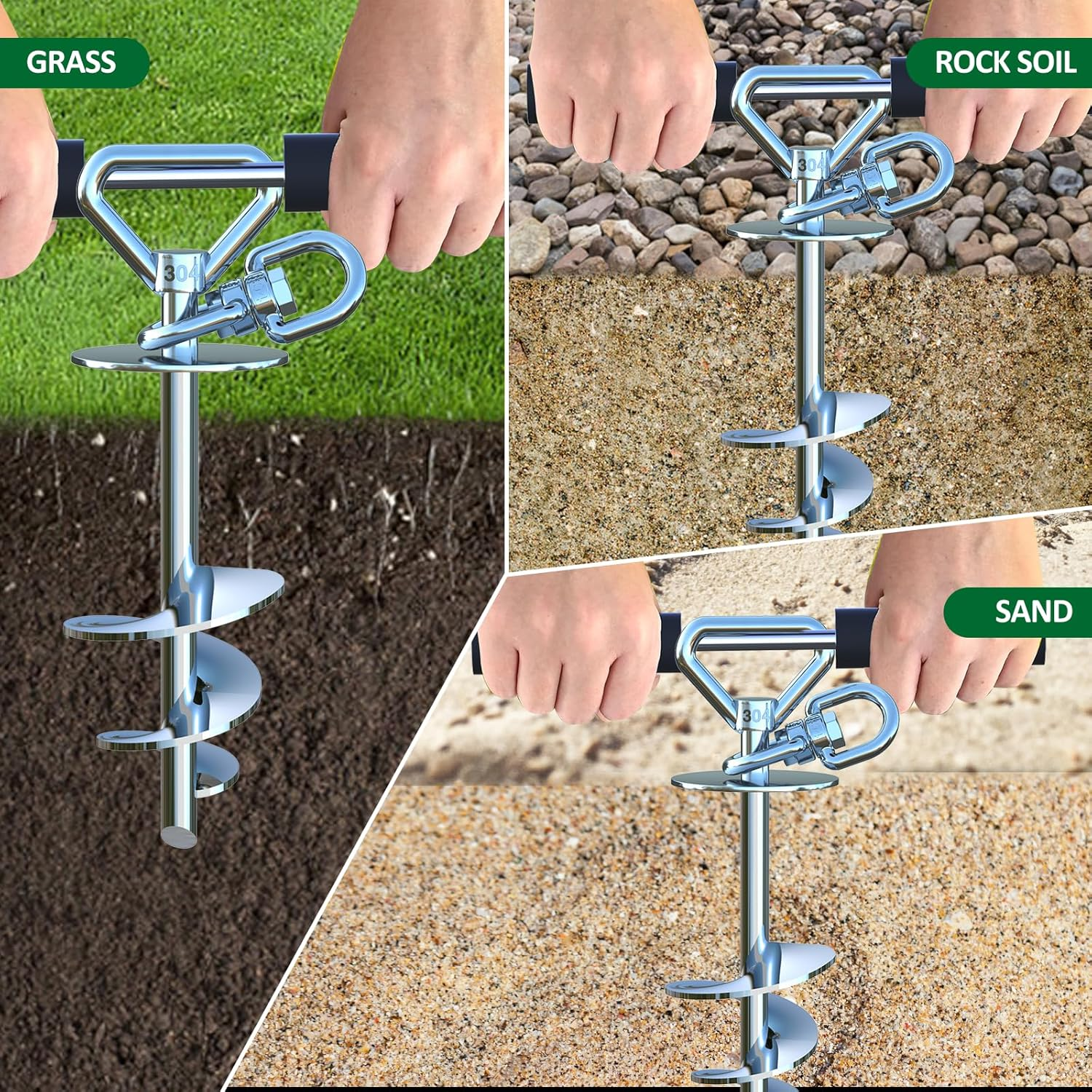 Dog Tie Out Cable and Stake,(Up to 200Lbs) 360&deg; Swivel Dog Run Anchor -With 15FT Heavy Duty Cable,Runner for Yard-Dog Stake for Yard Outdoor Camping