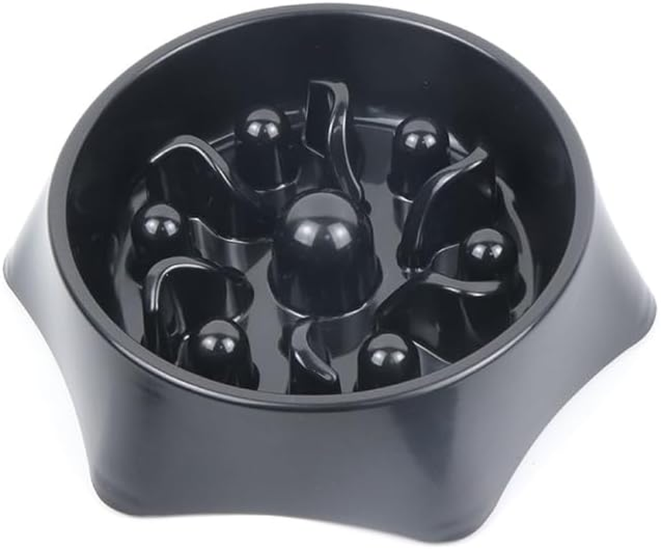 Slow Feeder Bowl for Dogs and Cats Non-Slip Design with Smooth Interior Pattern Helps Reduce Eating Speed for Cats and Small to Medium-Sized Dogs Idea for Heathy Eating (Blue)