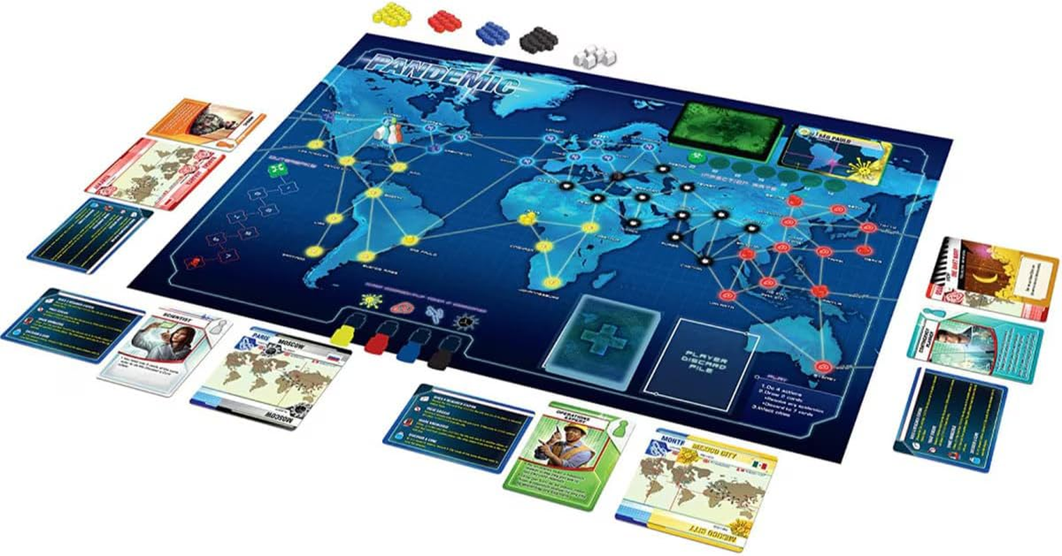 Z-Man Games Pandemic Board Game - 2 Players, Ages 10+
