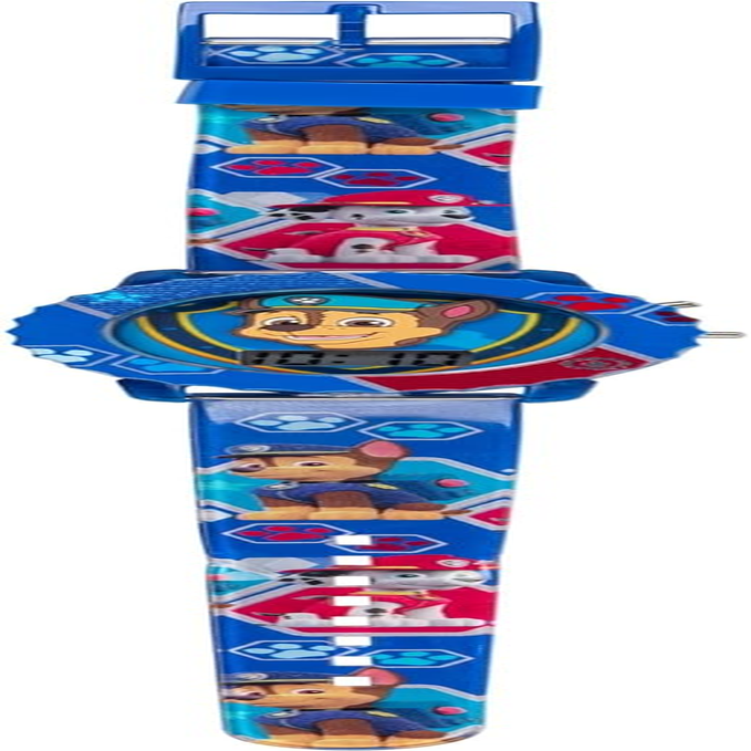 Accutime Paw Patrol Kids' Digital Watch with Blue Case, Comfortable Blue Strap, Easy to Buckle - Official 3D Character on the Dial, Safe for Children - Model: PAW4015, Blue, Digital image number 2