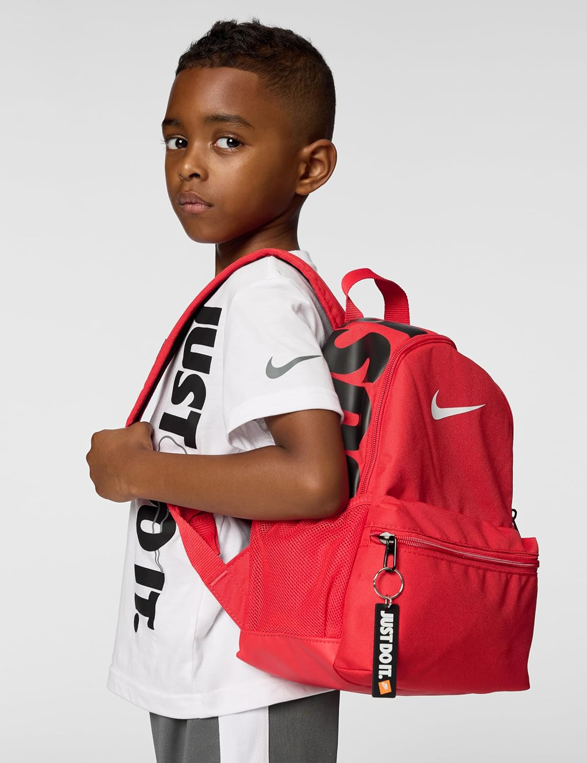 Nike Brasilia Just Do It Backpack (Mini) Red image number 5