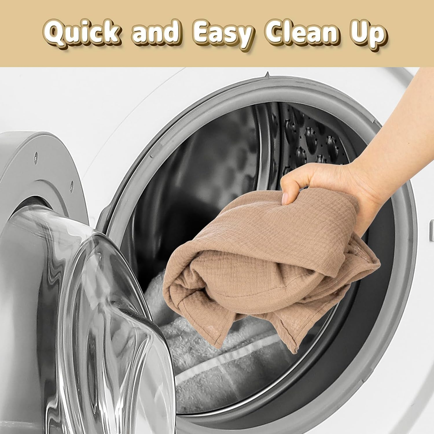 ZONEY Nursing Covers for Breastfeeding, Breathable Breast Feeding Cover up with Wire Hoop for Mom Women, Baby Essentials Privacy Nursing Poncho Shawl,Multi Use Car Seat Stroller Cover (Brown) image number 4