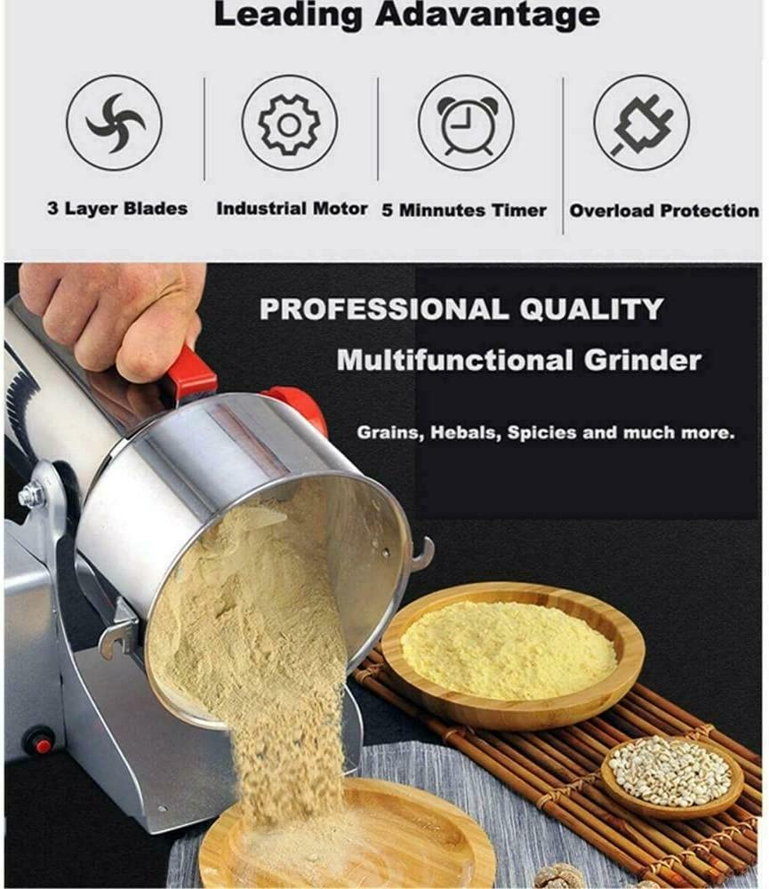 700G High Speed Electric Dry Food Grinder Machine,Grain Mill for Spices Grains Cereal image number 4