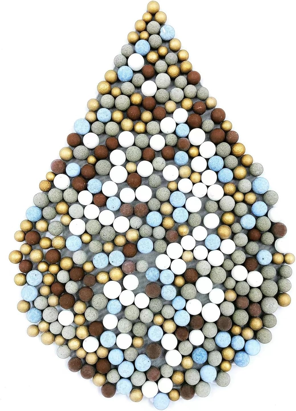 Slirceods Filtered Shower Head Filter Replacement，For Hard Water, Mineral Stone Beads for Purifying Water, Remove Chlorine and Other Impurities (6Pack) image number 1