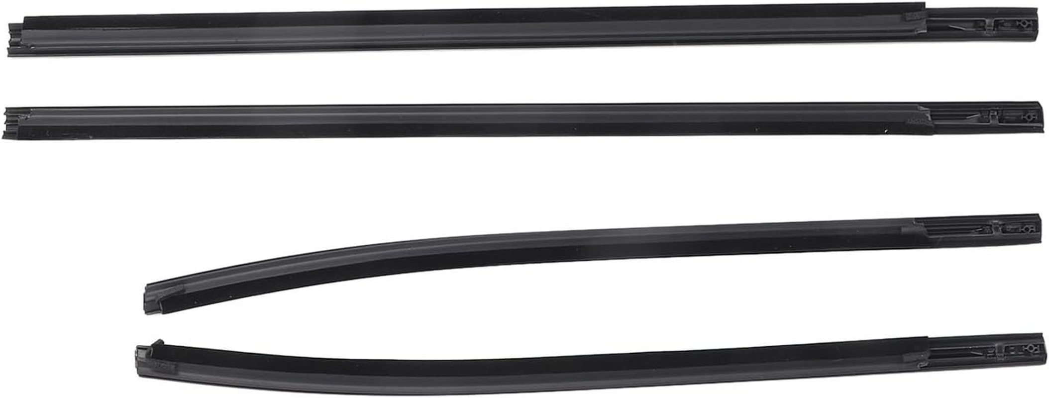 Window Moulding Trim Weatherstrip Seal Belt, 4 Pcs Car Outer Door Window Weatherstrip Molding, Compatible with Ranger PX2 PX3, Wildtrak, XLT, XL, 2012-2021, AB3926201A38AE image number 3