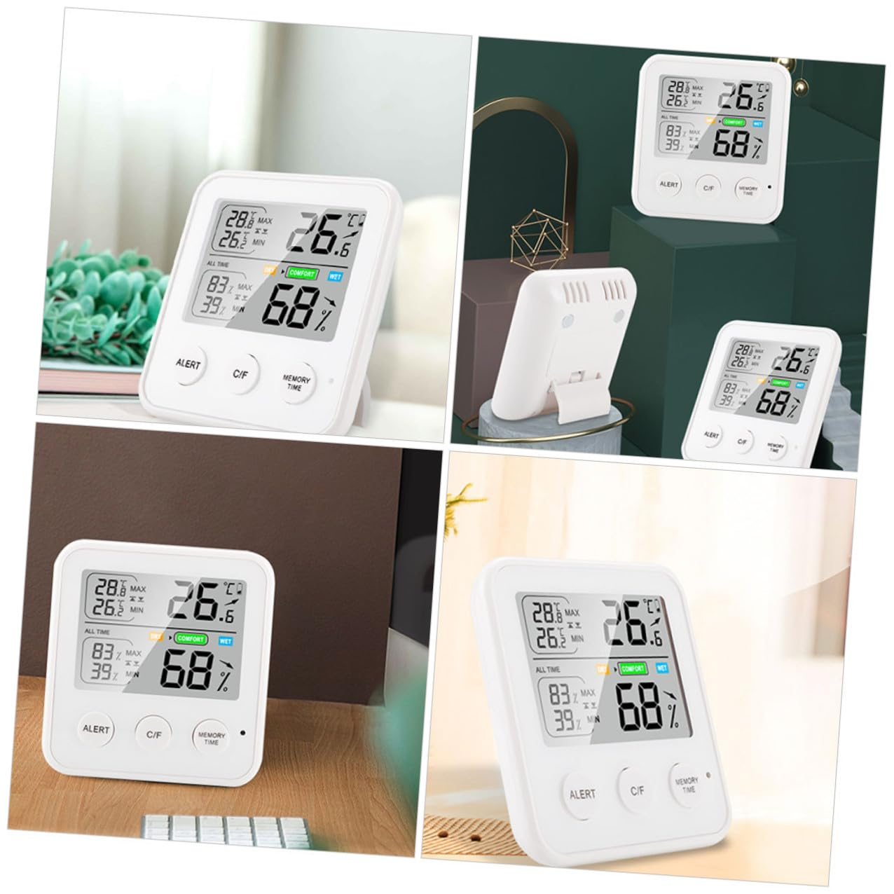 High-Precision Digital Hygrometer Thermometer for Indoor Use Screen Temperature Gauge with Humidity Sensor Multipurpose Electronic Device for Home and Office Monitoring image number 1