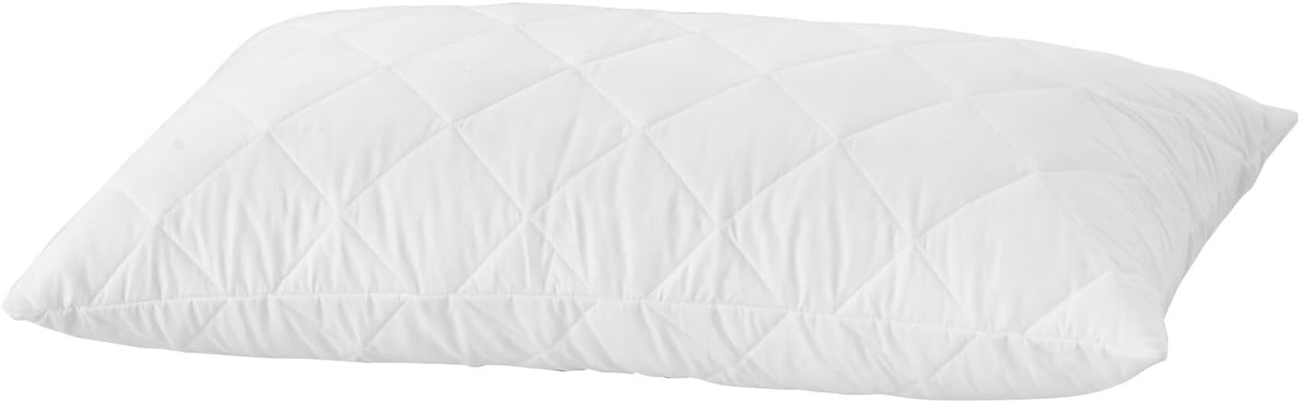 Dreamaker Delux Microfibre Fill Antibacterial Odour Control Cotton Quilted Pillow Case Cover Protector Purafresh Treated Anti-Microbial Anti-Dustmite Protection Machine Washable - V Shape (78X36Cm) image number 1