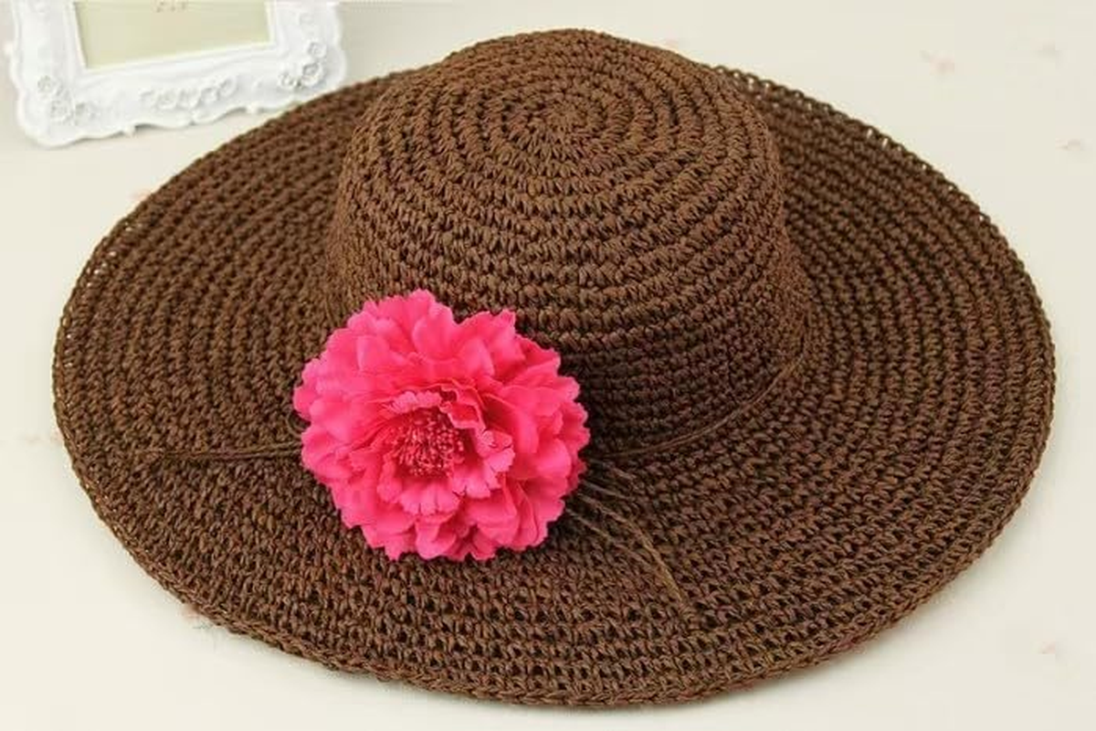 Floral Fall Peony Flower Hair Clip Flamenco Dancer Pin up Flower Brooch (Red) image number 4