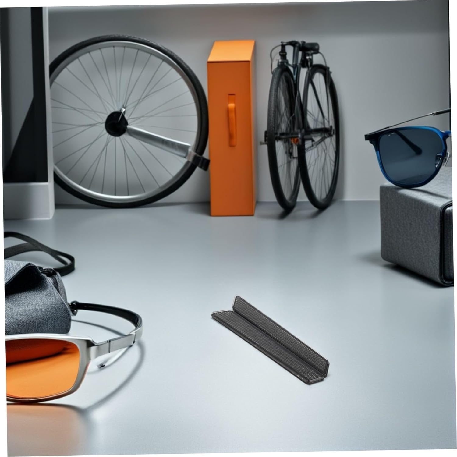 Motorcycle Reflective Strips Reflector Inserts Motorcycle Covers Black Saddle Bag Accessories Reflector Inserts Black Covers Grey Abs - White image number 5