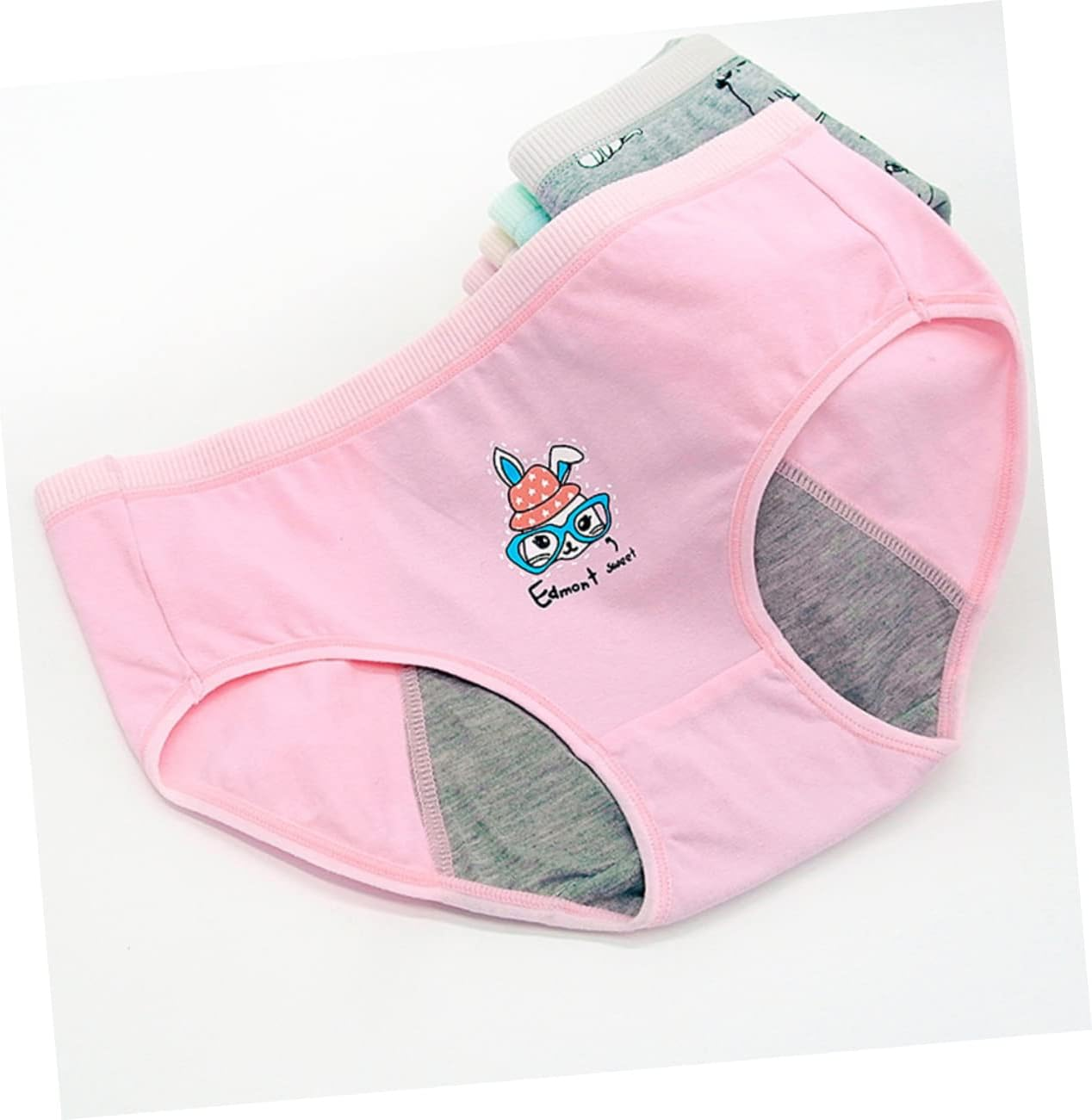 3Pcs Menstrual Period Underwear Period Underwear Seamless Female Menstrual Underpants Soft Underpants for Absorbent Panty Sanitary Pants Panties Women Pants Leakproof Cotton image number 5