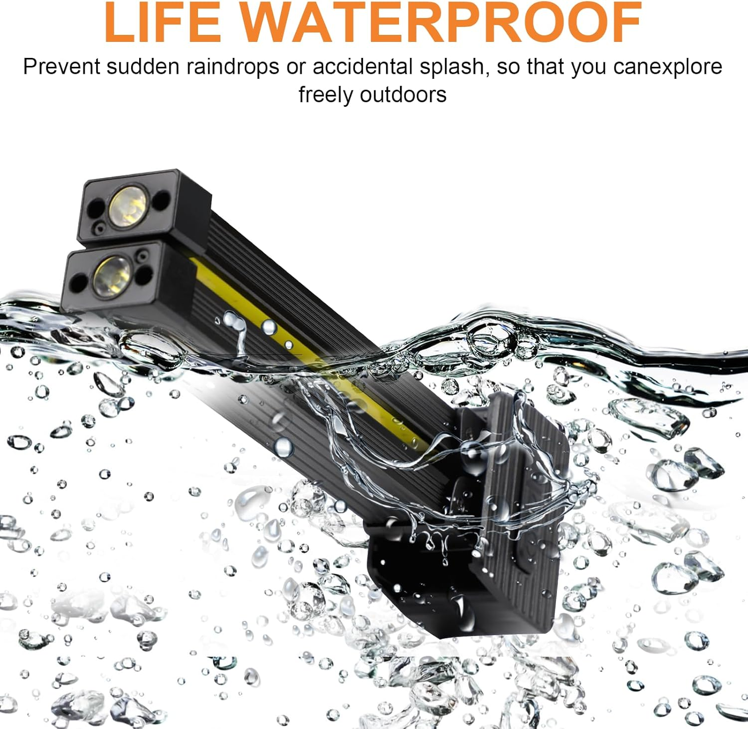 Gym Lamp for Posing, 180 Degree Folding Magnetic Work Light, 7Th Gear Dimming, Portable Magnetic LED Flashlight with Hanging Hook, Handheld USB Rechargeable Power Bank Camping Light image number 4