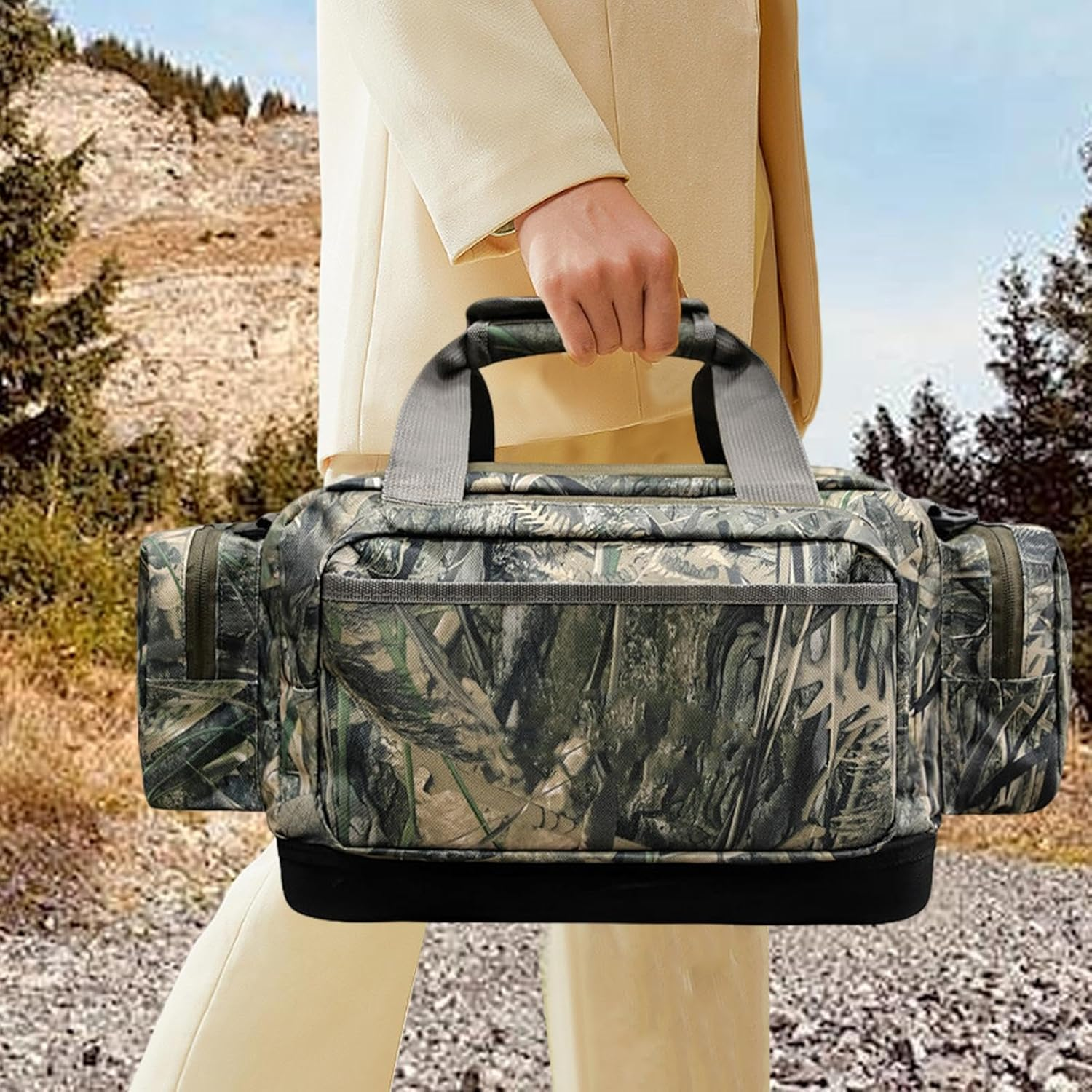 Shjxi Adjustable Hunter Bag | Oxford Hunting Duffle Bag | Waterfowl Hunting Clothes Refuge Bag | Adjustable Outdoor Gear Bag for Hunting, Travel, Camping, and Hiking Adventures, Multicolor image number 2