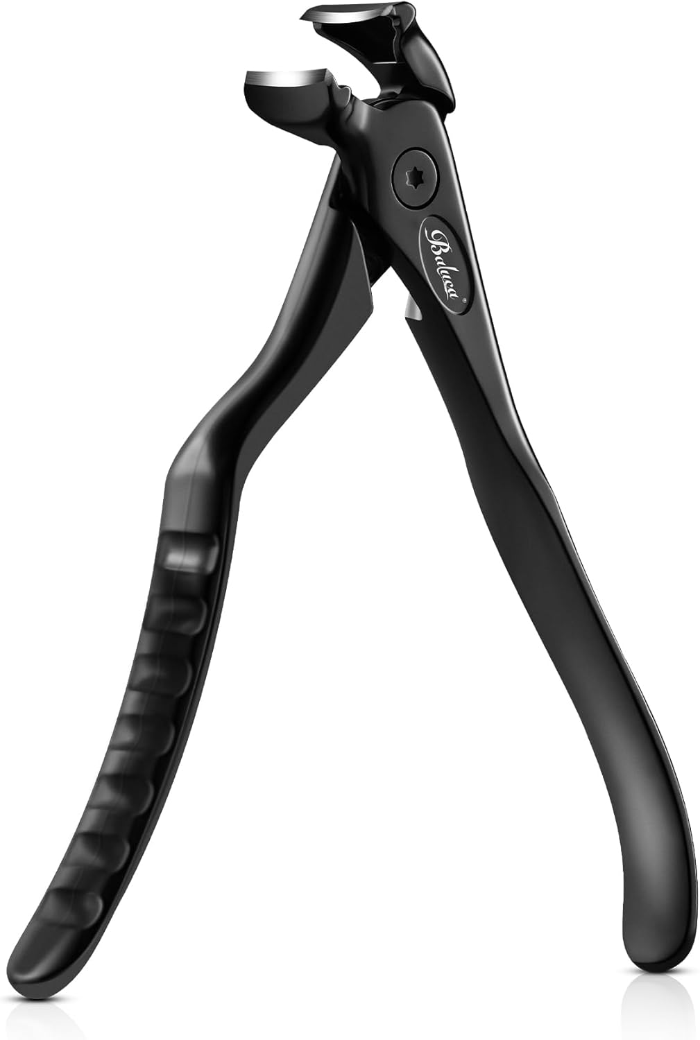 BALUCA Ergonomic Nail Clipper for Seniors - Toenail Clipper for Thick Toenails and Fingernails, Long Handle Nail Clippers with Catcher, Precision Nail Trimmer for Men and Women - Black image number 6