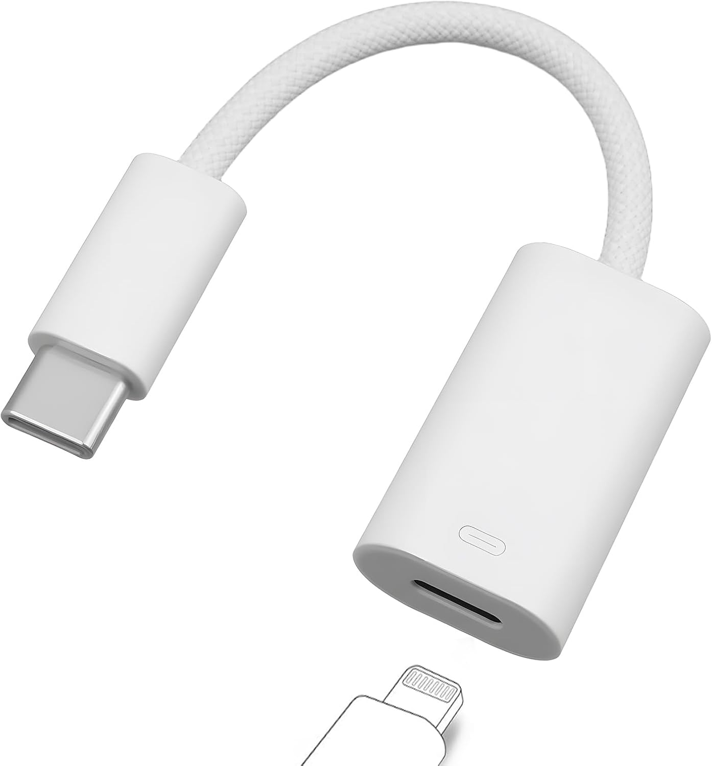 Bushhaven USB C to Lightning Adapter, 3-In-1 Type-C Male to Lightning Female Converter with Phone 16/15/14/13/12, Ipad Pro/Air, Macbook & More, Design for Travel, Work & Daily Use image number 1