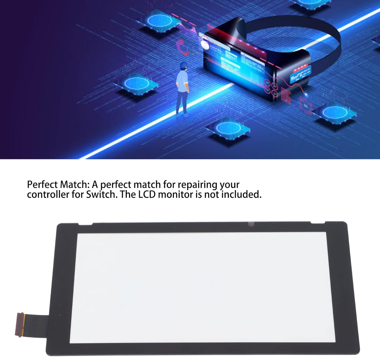 Touch Digitizer Glass for Switch, Touch Screen Panel Digitizer Replacement Screen Protector for Switch Touch Screen Digitizer for Switch image number 5