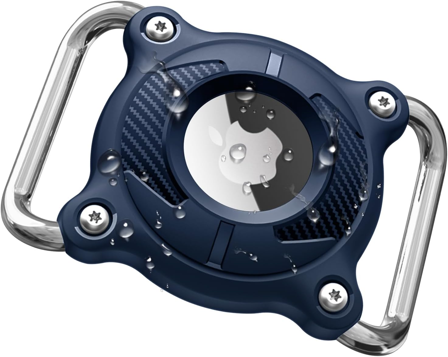 Leonids for Airtag Holder for Dog Collar, Waterproof & Scratch-Resistant Protective Hard Case with Removal Tools for Apple Airtag for Dog Collar, Backpack, Luggage (Black)