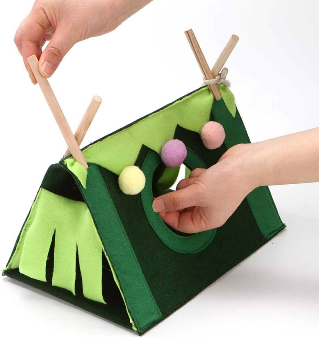 AIMALL Double Layer Small Pet Hammock &ndash; Cozy Warm Hanging Nest for Squirrels, Hamsters, and Other Small Animals, Easy to Install, 11.02 X 6.69 Inches image number 5