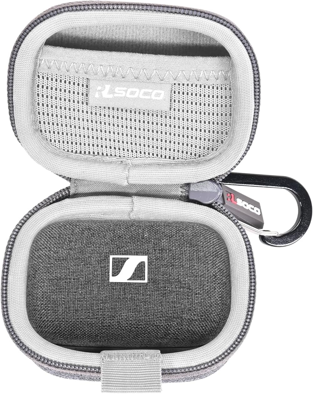 RLSOCO Case for Sennheiser Momentum True Wireless 4/3 Noise Cancelling Smart Earbuds, Scratch Resistant & Water Resistant -Black (Case Only)