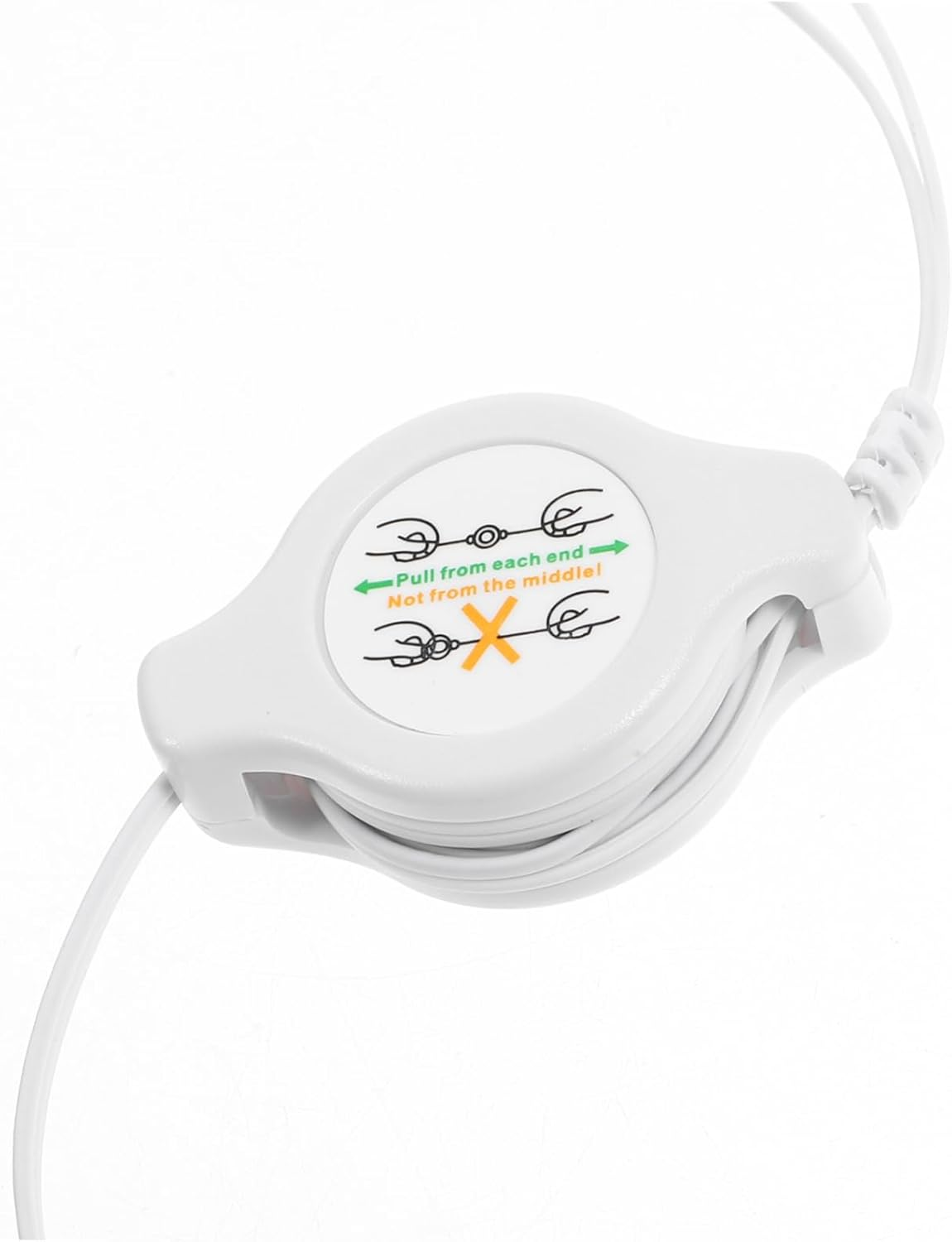 POPETPOP Earphone Retractable Earphone for Double Pull Telescopic In-Ear Use during Traveling Outdoor Activities image number 2