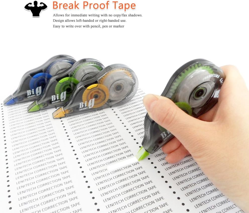 Original Correction Tape, 12 Meters Long Tape, 6-Pcs image number 4