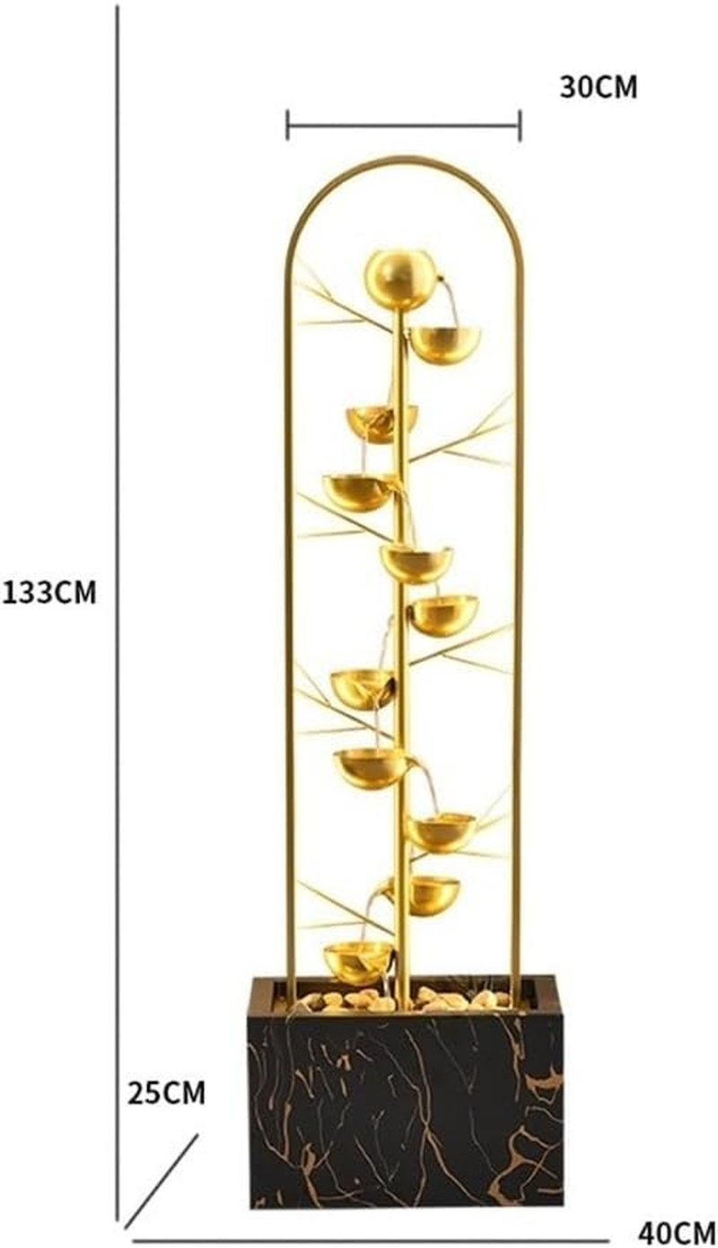 Outdoor Fountain Living Room Entrance, Housewarming, Wealth Attraction, Opening Ceremony Gift Decoration Modern Light Luxury Flowing Fountain image number 3