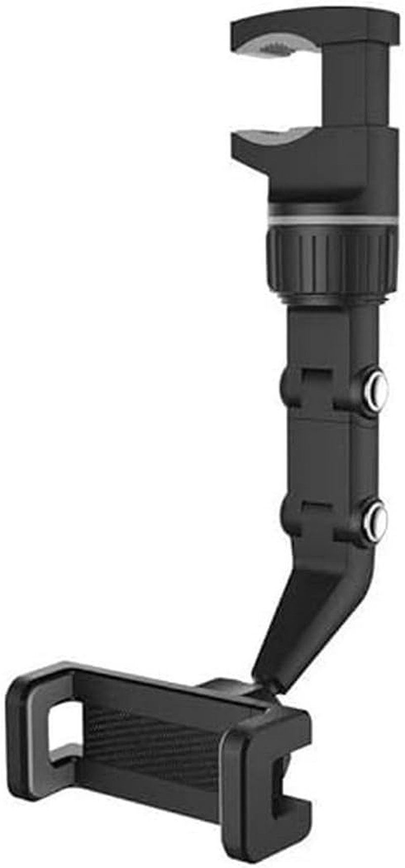 Laser Phone Holder Rear Vision Mirror Mount, In-Car, Smartphone, Clamp, Adjustable